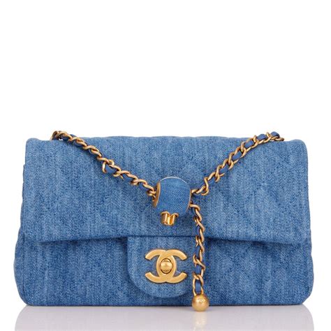 chanel mini flap bag denim|Chanel single flap bag price.